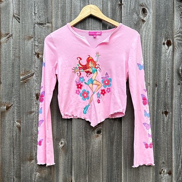Dolls Kill Pink Crop Top NWOT - Picture 1 of 6